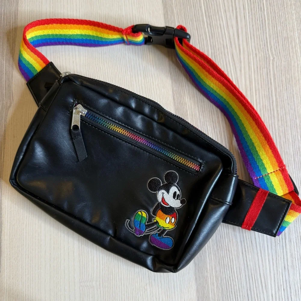 Disney Rainbow Mickey Belt Bag